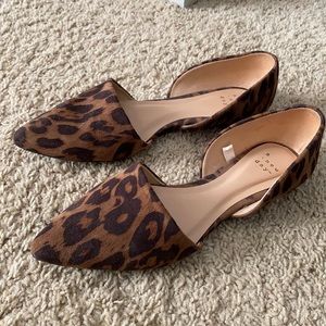 Leopard print flats